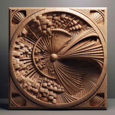Patterns and decorations stl rays 3 3d model